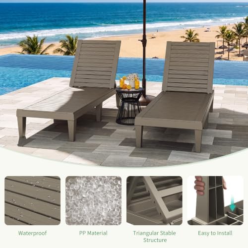 NUNU LAB Outdoor Chaise Lounge Chairs Set - Image 6