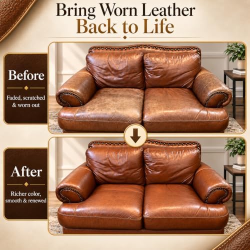 Leather Recoloring Balm, Leather Color Restorer, Leather Restorer - Image 6