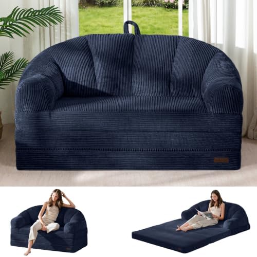MAXYOYO Folding Sofa Bed with Backrest, Boneless Fold Out Couch with Handle by MAXYOYO