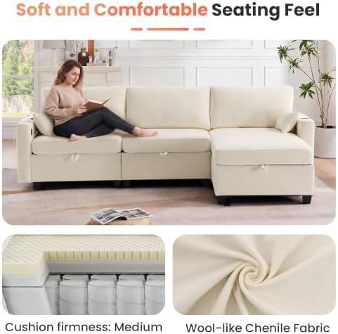 110" Modular Sectional Couch - Image 4