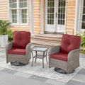 Belord Swivel Patio Chairs Wicker Set by Belord