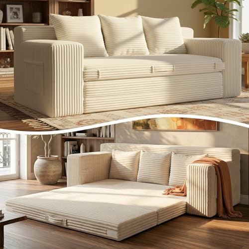 Boneless Couch Sofa Bed, Pull Out Couch Bed by FelizHome
