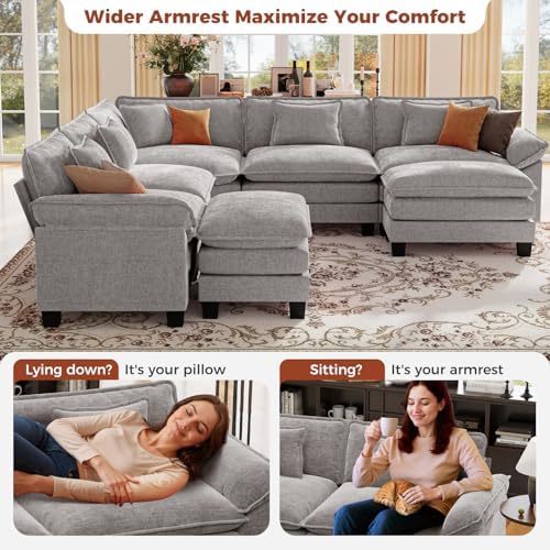 CDCASA 117" Oversized Modular Sectional Sofa - Image 6