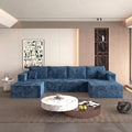 138" Modular Sectional Sofa, U-Shaped Cloud Couch by ICCEQUEEFURNITURE