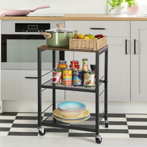 OYEAL Small Nightstand Industrial Square End Table - Image 2