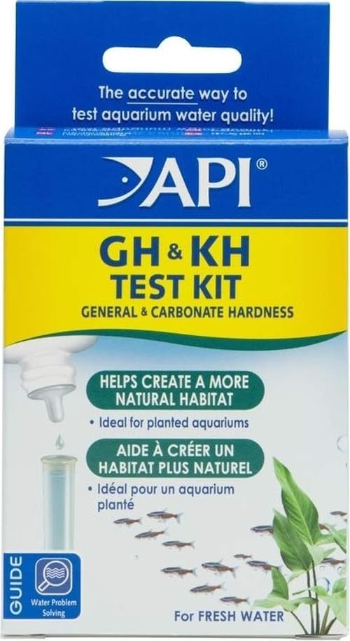 API GH & KH TEST KIT Freshwater Aquarium Water Test Kit, 2.5 oz. by API