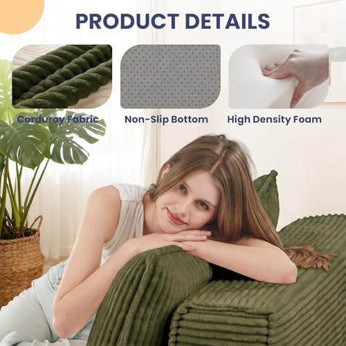 Erament Folding Sofa Bed, Portable Floor Couch Lounge Sofa - Image 4