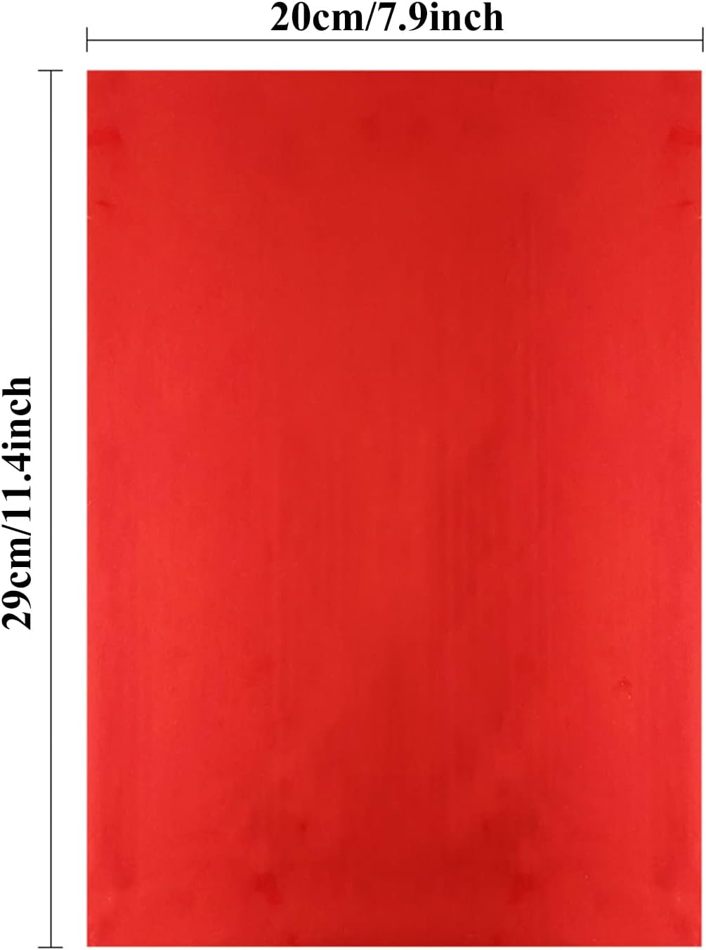 Briartw 20x29cm Hot Foil Paper 50 Sheets Pack Toner Reactive Foil Hot Stamping Foil Paper by Laser Printer and Laminator for Scrapbooking Craft Cardmaking DIY Album (Red, 100 Sheets)