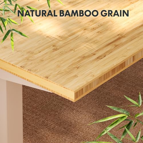 FLEXISPOT 55" x 28" Solid Bamboo Standing Desk - Image 4