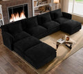 ELUCHANG 153" Oversized Modular Sectional Sofa, Comfy Chenille Cloud Couch by ELUCHANG