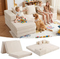 Modular Kids Play Couch, Convertible Toddler Sectional Sofa, Soft Cloud by Edbuosy
