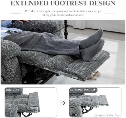 Heavy Duty 500 lbs Power Lift Recliner - Image 4