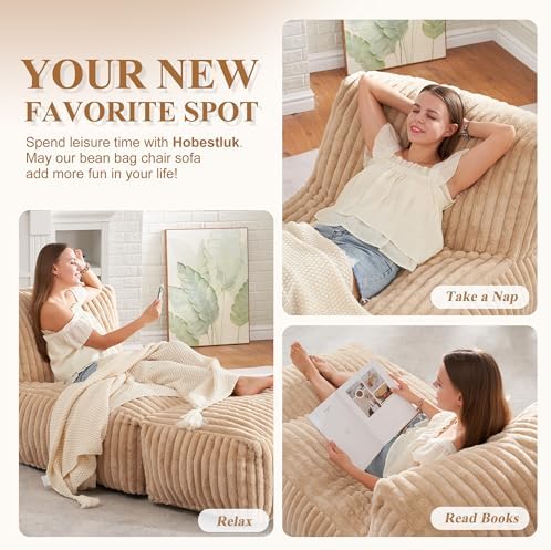 Hobestluk Large Bean Bag Chairs - Image 5