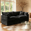 GNIXUU 76" Modular Sectional Sofa, Comfy Chenille Love Seats 25" Deep Seat by GNIXUU