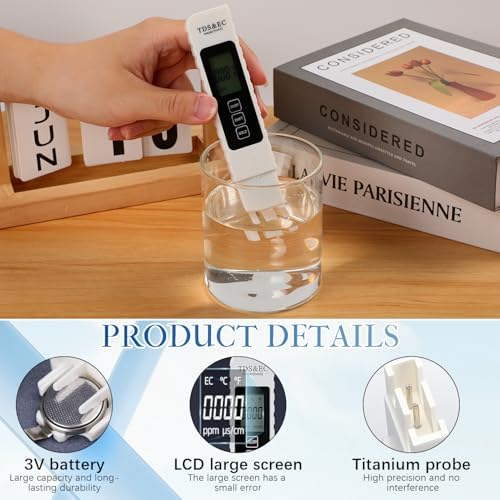 4 in 1 Digital Water Quality Tester, 2025 NewTDS/EC/Temperature（°C/°F）Meter - Image 7