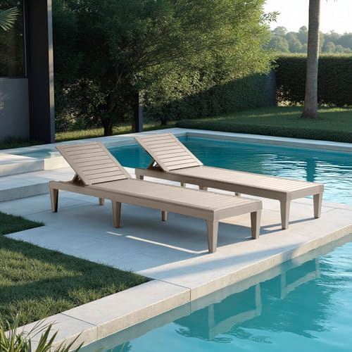 Nestl Lounge Chair Outdoor, Tanning Chair, Chaise Lounge Outdoor Set of 2 - Image 6