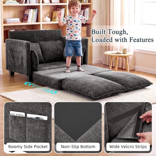 49" Loveseat Convertible Sofa Bed, Futon Sleeper Couch - Image 7