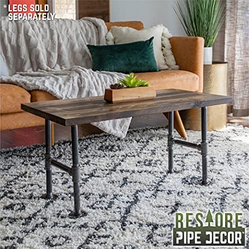 PIPE DECOR Restore Solid Wood Coffee Table Top 18 in. x 36 in. x 1.25 in. - Image 7