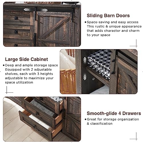 T4TREAM 60-Inch Farmhouse Dresser - Image 6