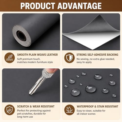 BSZHTECH Self Adhesive Leather Repair Patch Tape - Image 3