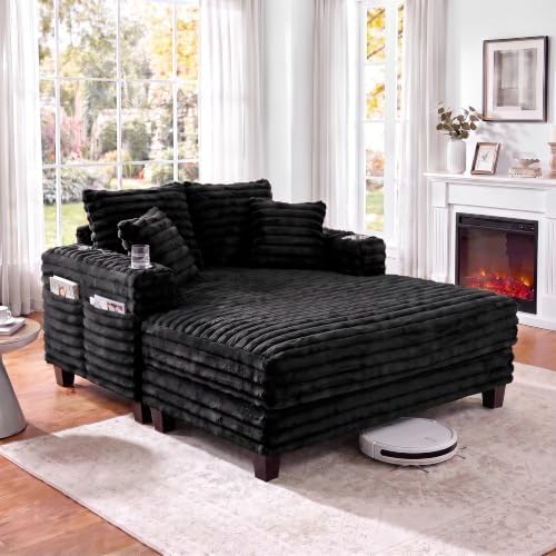 Amsleekey 64" Oversized Chaise Lounge Chair by Amsleekey