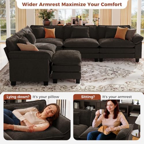 CDCASA 117" Oversized Modular Sectional Sofa - Image 6