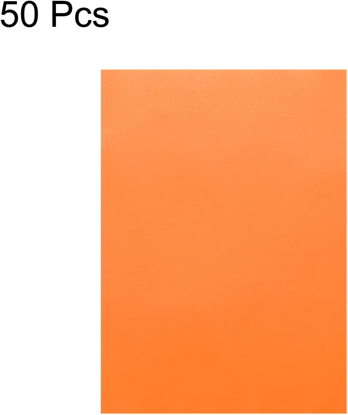 MECCANIXITY Colored Vellum Paper, 50 Sheet Orange Transparency 11.7 x 8.2 Printable Vellum Paper, Translucent Vellum Sheets for Printing Wedding Invitations, Ink Jet Laser Printer