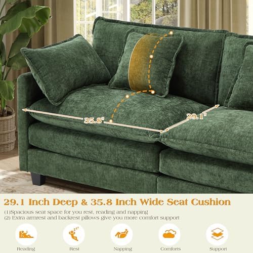 Hanherry Modular Sectional Sofa, Cloud Couch - Image 4