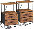 LOAKEKEL Nightstands Set of 2, Night Stand by LOAKEKEL