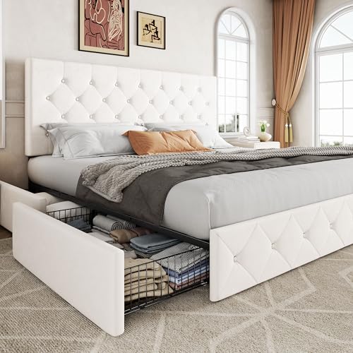 Allewie King Size Storage Bed Frame by Allewie
