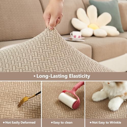 Yoovat Couch Cushion Covers for Sofa Couch Covers Wear-Resistant Universal Sofa - Image 4