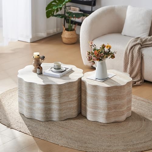 JUSTONE Set of 2 Round Coffee Tables by JUSTONE