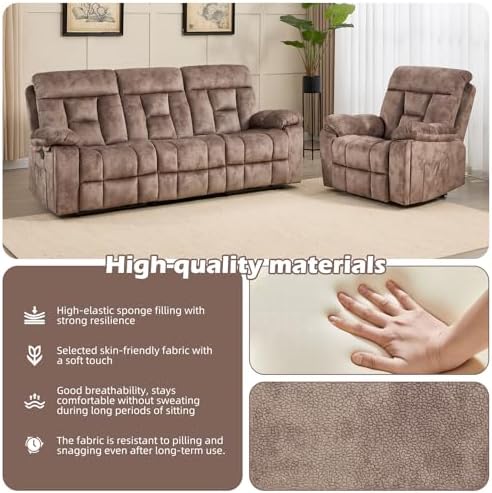 CANMOV Recliner Sofa Set, Power Lift Recliner - Image 5