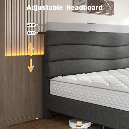 EnHomee Full Upholstered Bed - Image 5