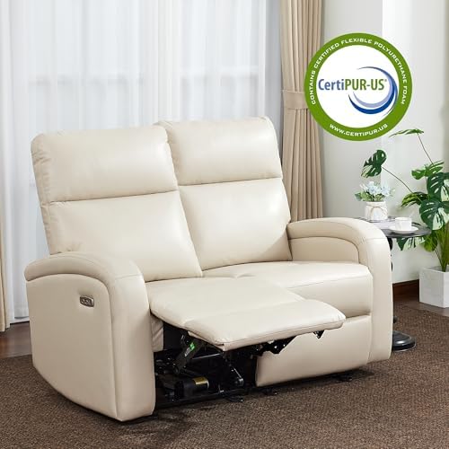 MCombo 56" Zero Wall Recliner Loveseat, 2-Seat Power Wall Hugger Sofa - Image 5