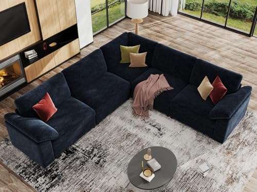 EASE MOOSE Deep Seat Modular Cloud Sofa, Oversized L Shape Sectional Couch by EASE+MOOSE