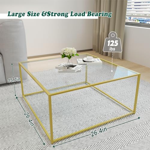 Glass Coffee Table Modern Center Table, Minimalist Coffee Table Sofa Side Tea - Image 2