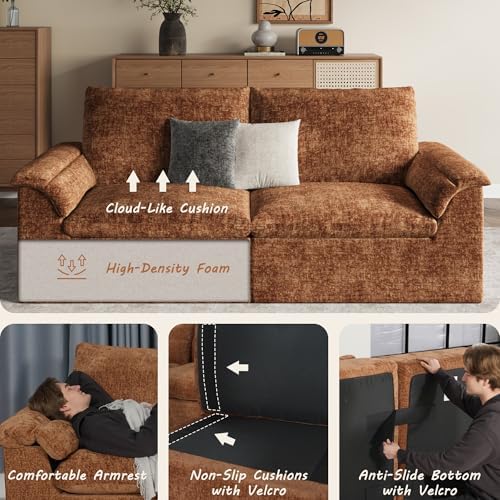 EASE MOOSE Boneless Couches for Living Room, Loveseat - Image 6