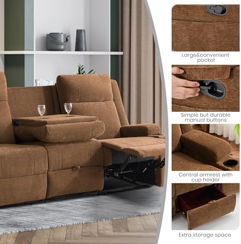 75'' Manual Reclining Sofa - Image 5