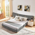 Queen Size Upholstered Bed Frame by Kolavess