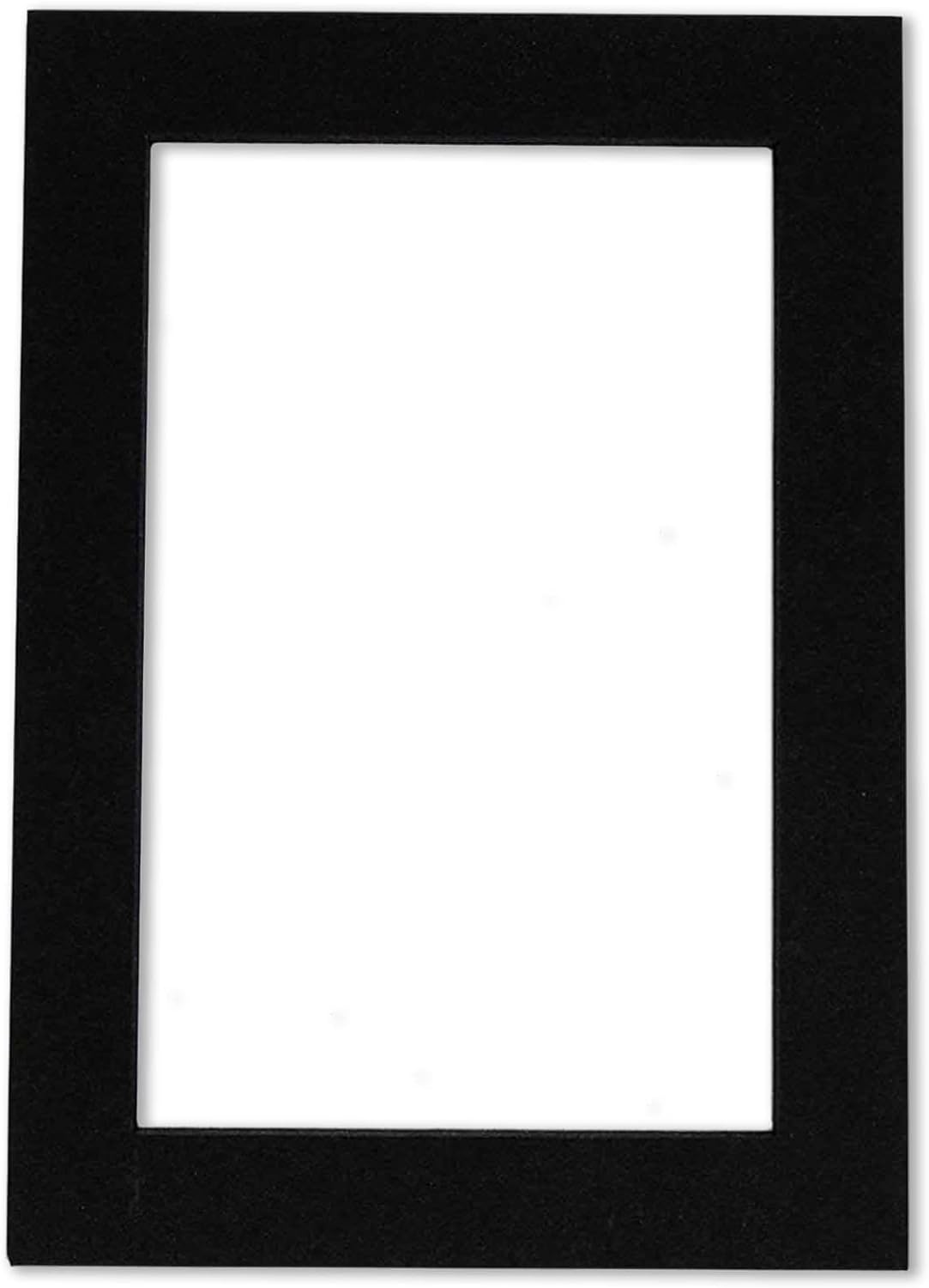 Pack of Ten Acid Free 11x14 Mats Bevel Cut for 8.5x11 Photos - Black With Black Core Precut Matboards, Backing Boards and Self Seal Bags for Pictures, Framing - 4-ply Thickness