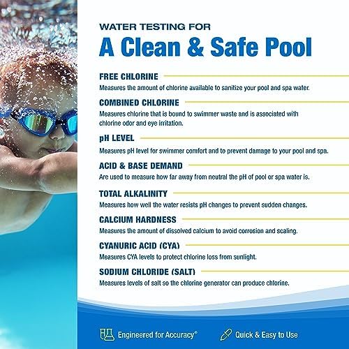 Taylor Technologies K-2006-SALT FAS-DPD, 9-in-1 Saltwater Pool Test Kit - Image 3