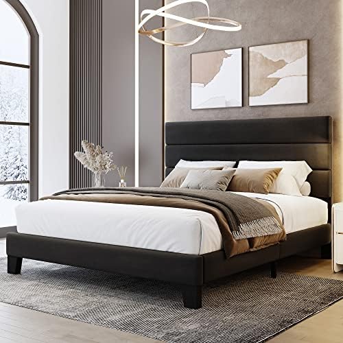 WEEWAY Queen Size Velvet Bed Frame by WEEWAY
