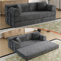 79" Memory Foam Sofa Bed, High Backrest Convertible Futon Boneless Couch by KSTNLUXQ