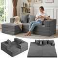 96" Boneless Couch for Living Room, Oversized Modular Sectional Sofa Bed by Winzoo