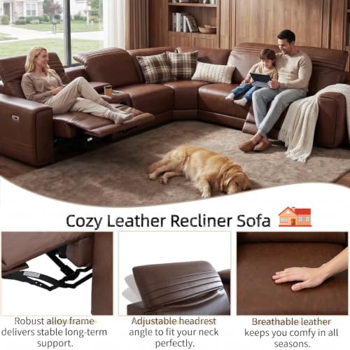 Power Reclining Sectional Sofa - Image 5