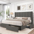 LARMACE Queen Size Bed Frame by LARMACE