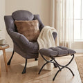 Lazy Chair with Ottoman, Comfy Reading Chair by HomeEastllyHome