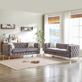 KEIKI 2-Piece Luxury Chesterfield Sofa Set by KEIKI