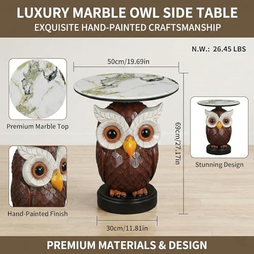 OWL Statue End Table - Image 2